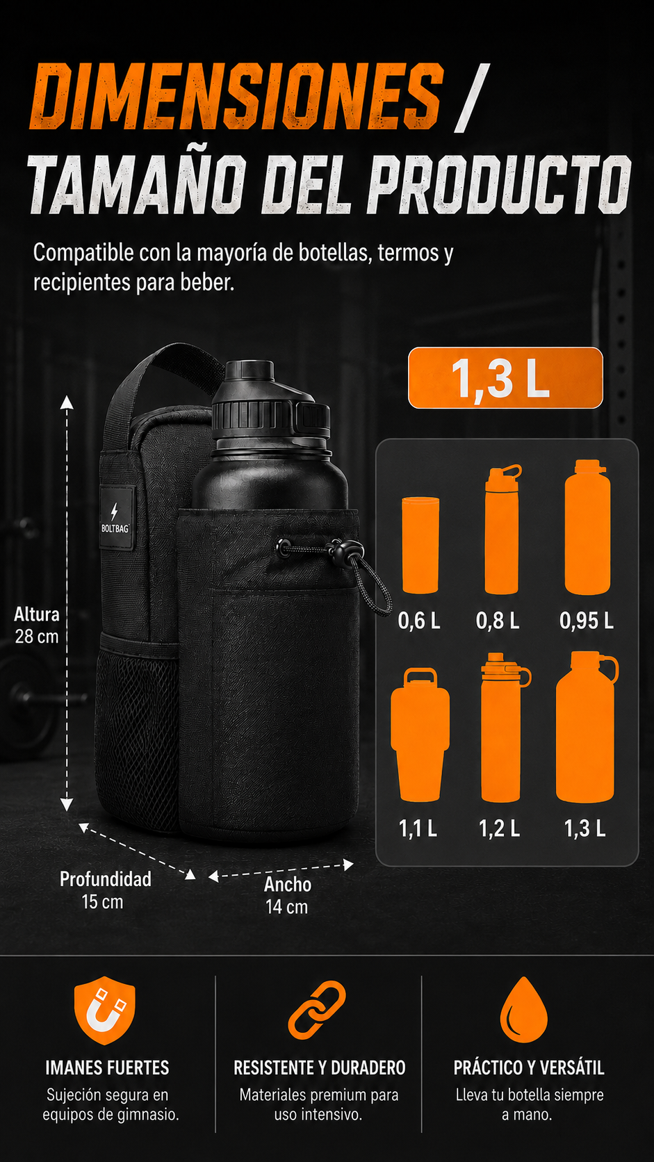 Bolt⚡Bag –  Tu Bolso Magnético para el gym.